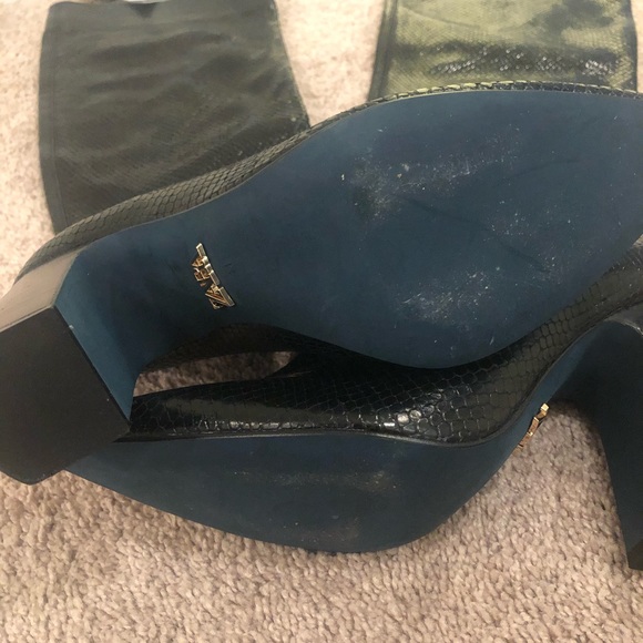 Zara blue collection embossed boots - Picture 4 of 7